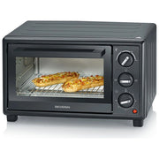 Severin TO 2078 Forno elettrico compatto 20 L 1600 W termostato 100-230 °C timer 120 min grill colore Nero