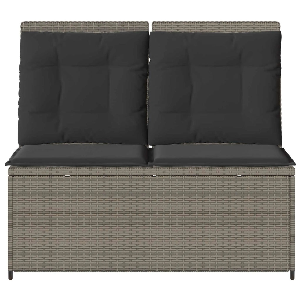 Panchina da giardino Grigio polyrattan 3394469