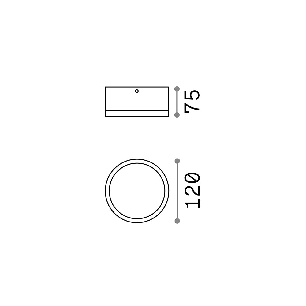 Plafoniera Moderna Urano Alluminio-Materie Plastiche Bianco 1 Luce Gx53 Small