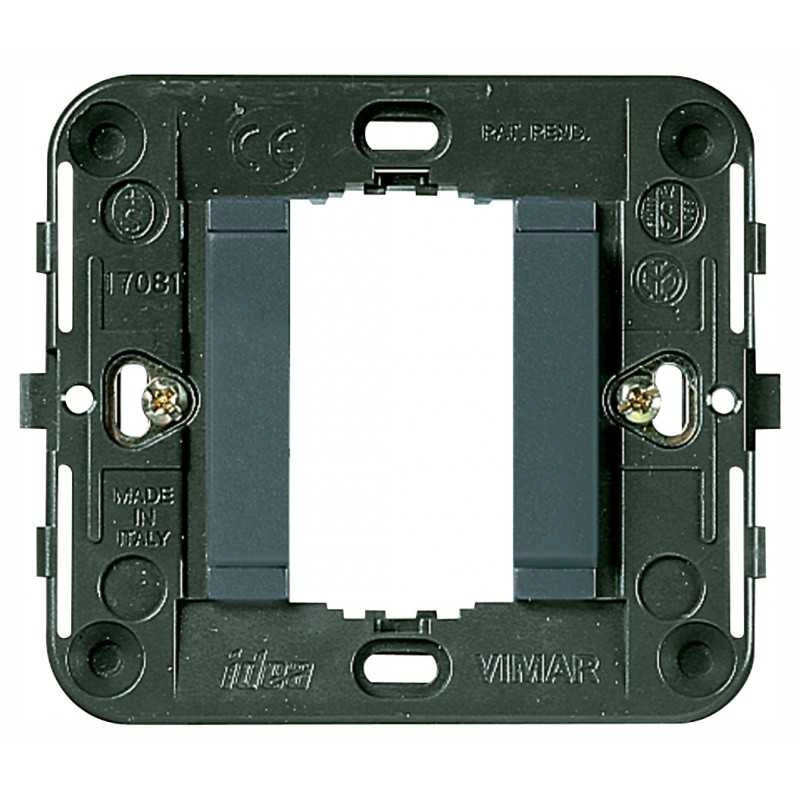 17080 Supporto 1 Modulo con Fronte Liscio Grigio Idea