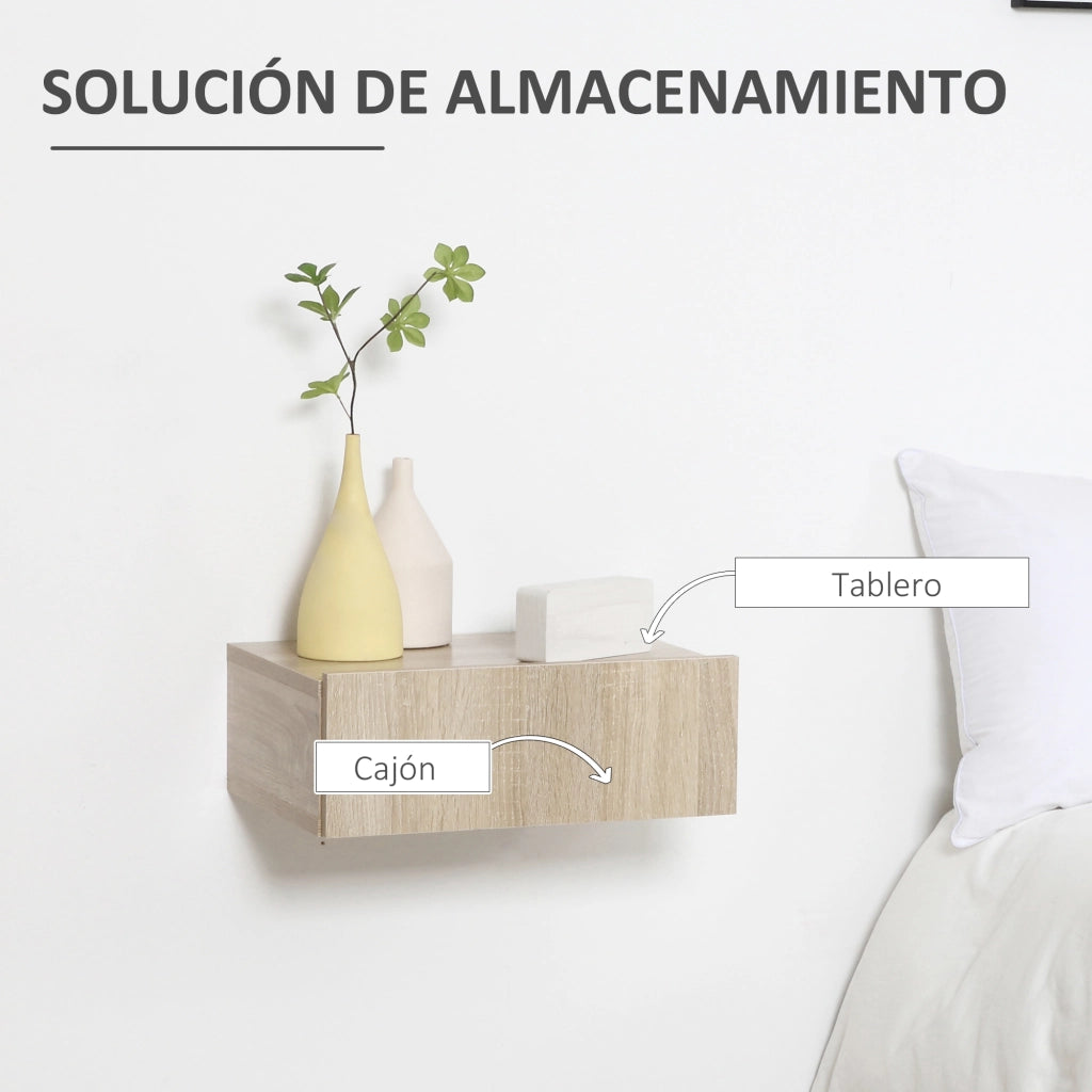 Comodino a sospensione moderno con cassetto ¨C Minimal ¨C 40x30x15 cm