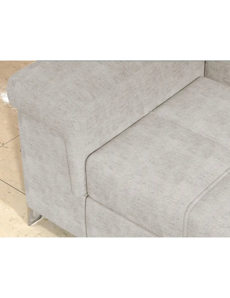 Divano angolare convertibile PALAZZO 4 posti beige – angolo sinistro con baule