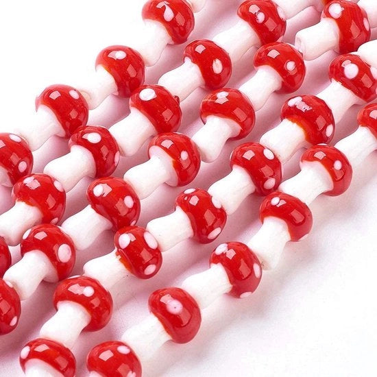 25 Stuks Padrestoello in Vetro Artigianale con Perle