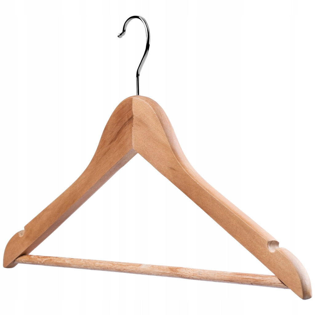 Grucce in legno KADAX per giacche, appendiabiti da soppalco per armadio, 12 pezzi
