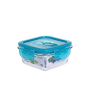 MAURY'S CONTENITORE VETRO COPERCHIO CLIP QUADRATO 0,35LT