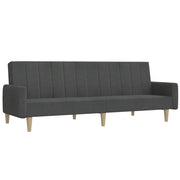 Divano letto | Sof¨¤ letto | Letto singolo a 2 Posti Grigio Scuro in Tessuto