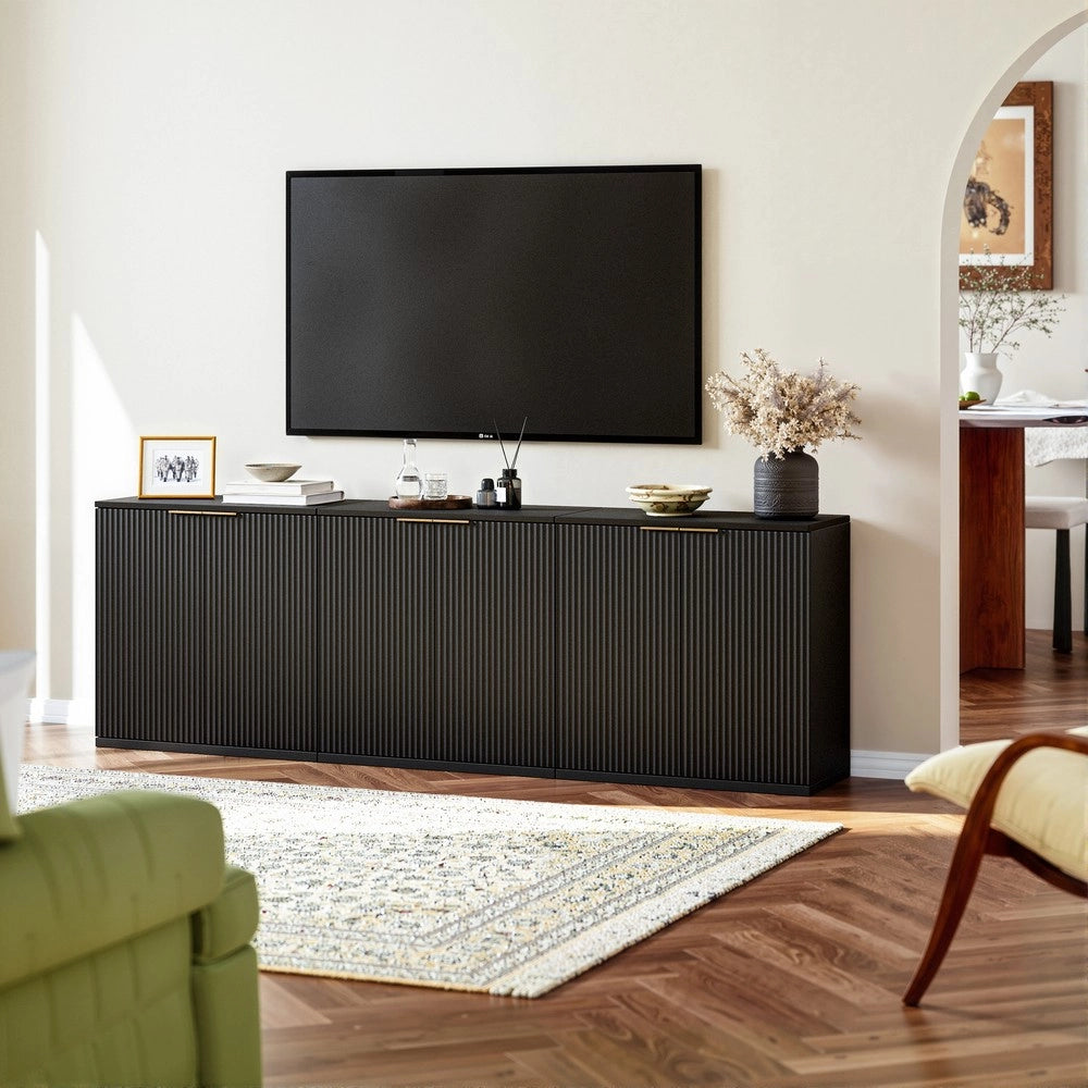 Mobile Contenitore Multiuso ¨C MINIMAL ¨C Nero, Legno Chiaro, 60x30x70