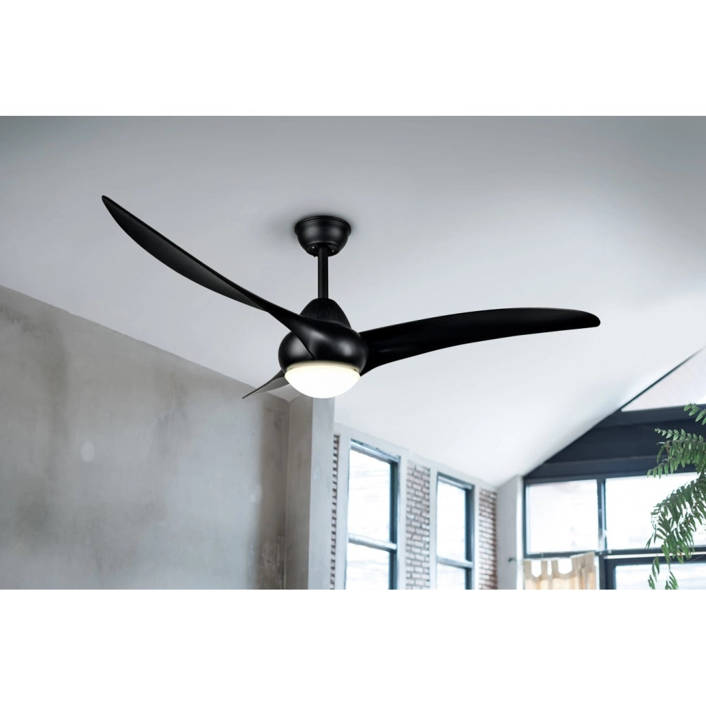 VENTILATORE DA SOFFITTO ALESUND D.145XH47CM NERO