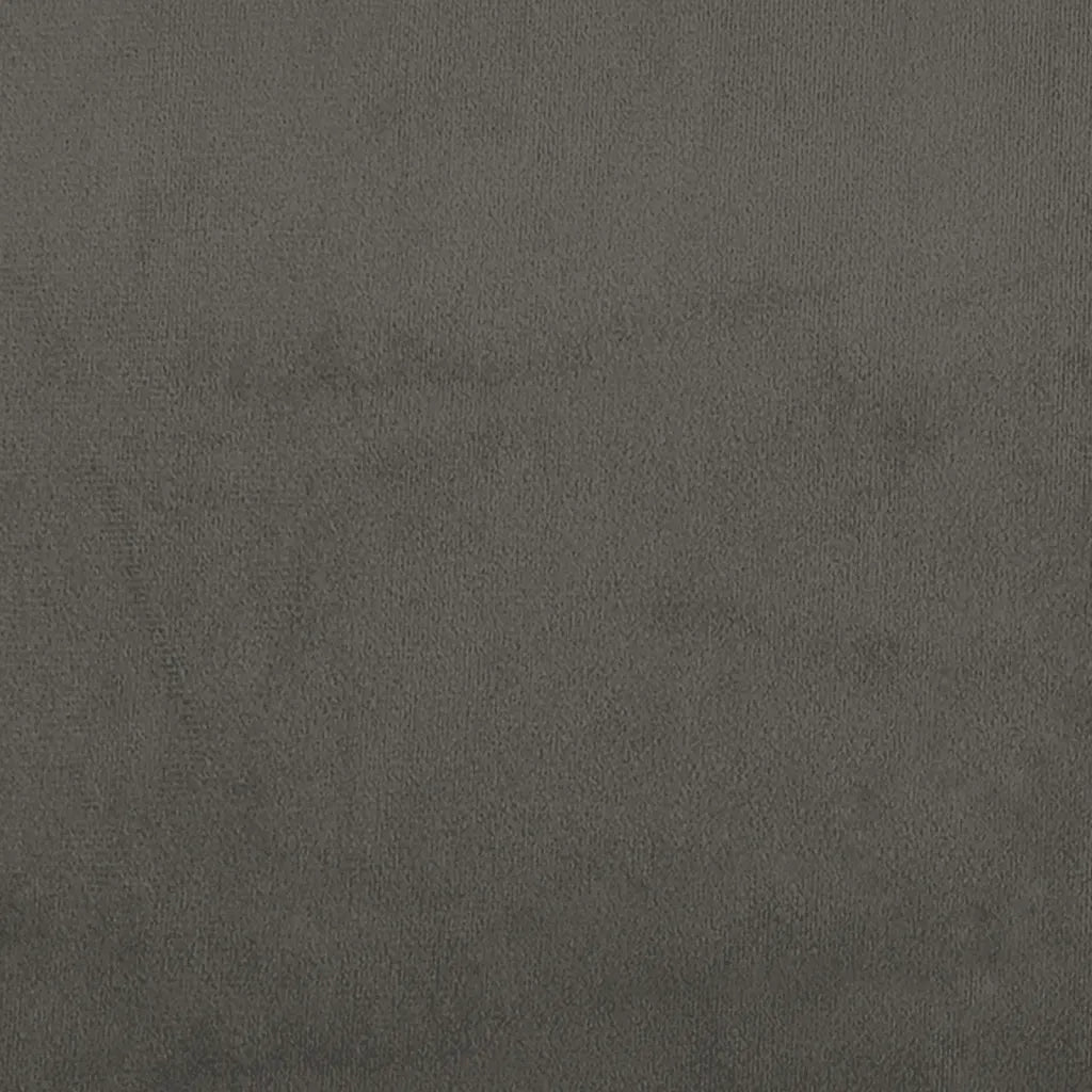Testiera | Testata ad Orecchio Grigio Scuro 103x23x78/88 cm in Velluto