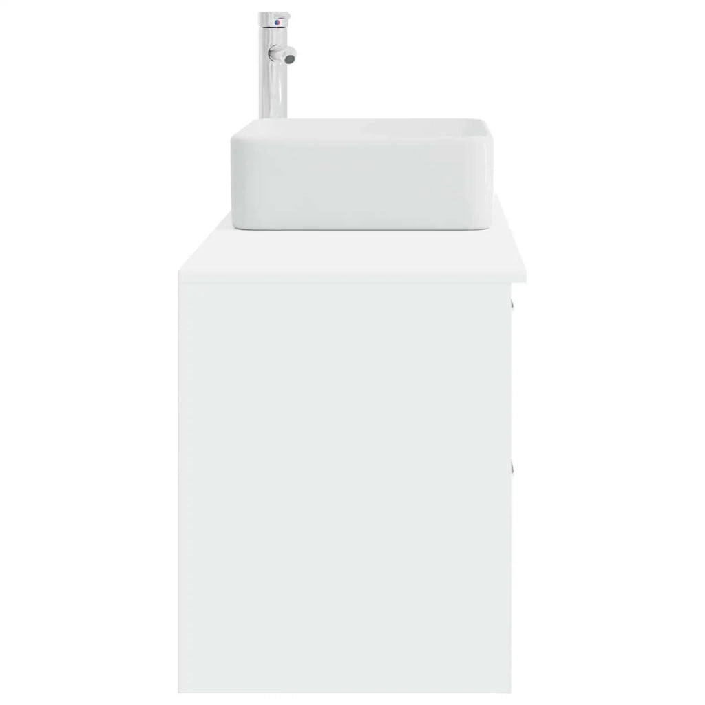 Set di mobili per il bagno 2 pcs Bianco Legno ingegnerizzato 3403896