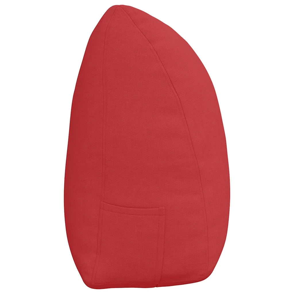 Cuscino per Schiena | Cuscino dorsale Rosso 160 x 24 x 50 cm Tessuto
