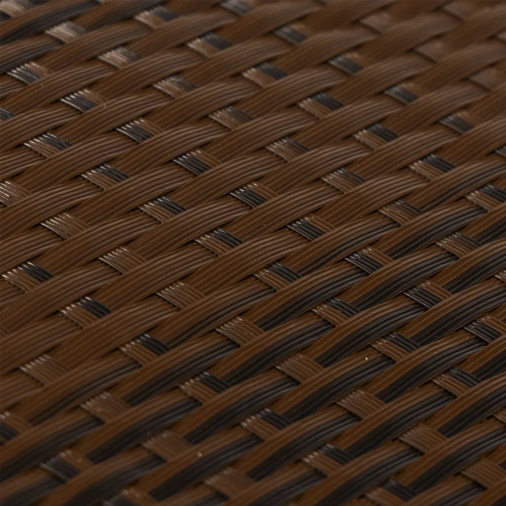 Schermo da balcone | Paravento da Balcone Marrone e Nero 500x80 cm in Polyrattan