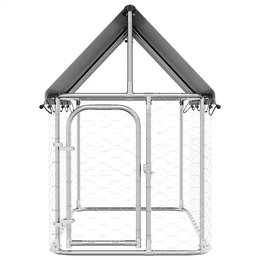 Gabbia per Cani da Esterno con Tetto 200x100x150 cm cod mxl 44391