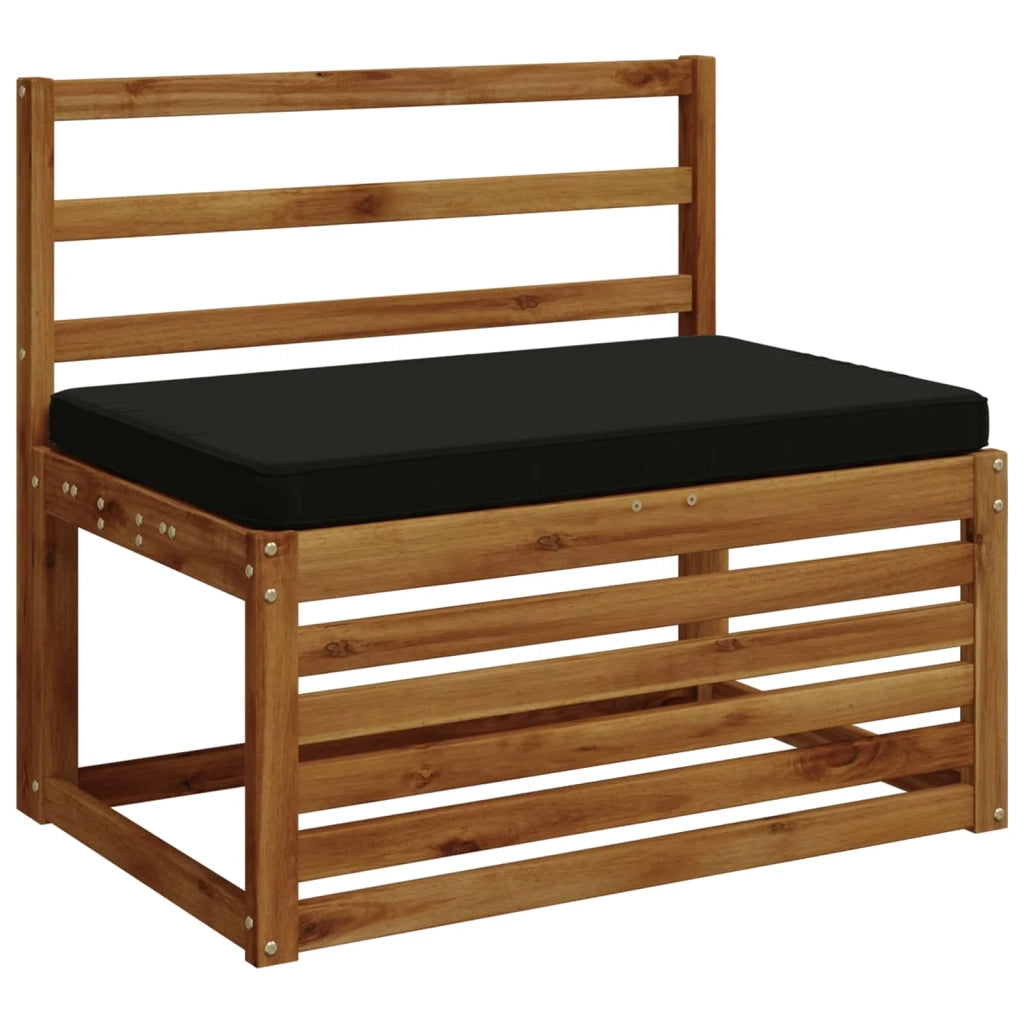 Cuscino per Panchina a 1 Pezzo VUGHT 100% Poliestere Nero 951662