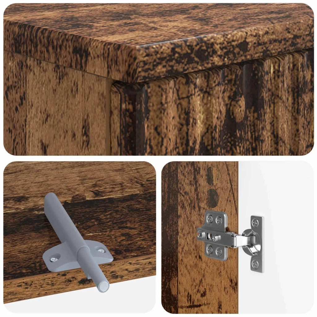 Set di Armadi da Bagno da 2 Pezzi ARNHEM Legno antico 3417610
