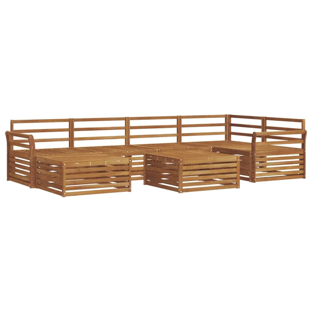 Set di divani da esterno 7 pcs Naturale 3373779