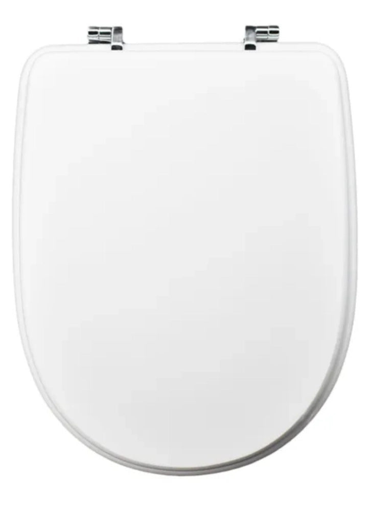 Sedile wc in mdf serie aretusina con cerniere in metallo regolabili