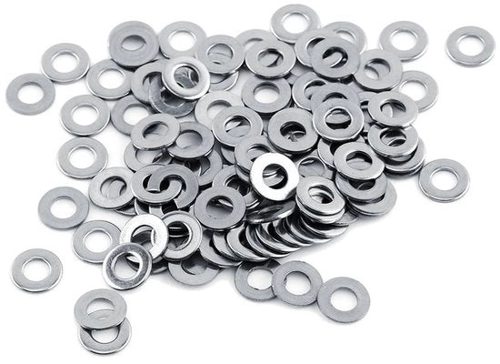 Kit di riparazione a vite con anelli in acciaio inossidabile per uso domestico e automobilistico - 100 pezzi - Raccordi metrici - Durevole e resistente alla corrosione
