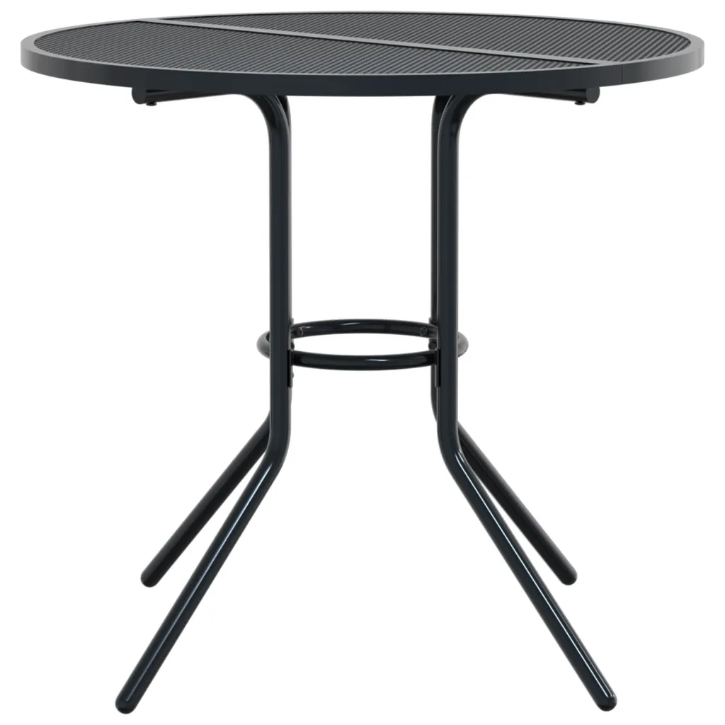Sedie da Cucina Impilabili 3 pz-Sedia da Pranzo Antracite in Acciaio Verniciato 761739