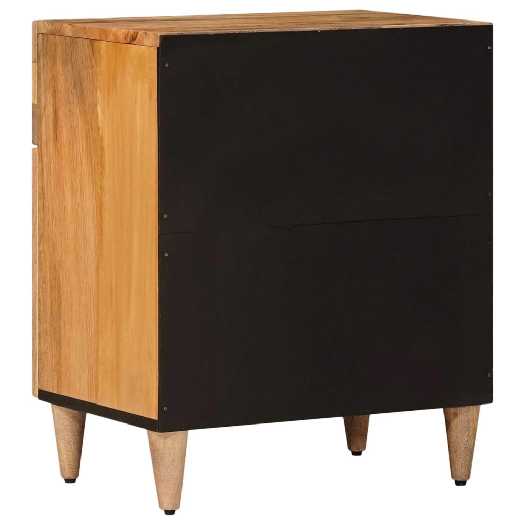 Comodino | Armadio da Notte | Mobiletto da notte con cassetto Naturale 50 x 33 x 60 cm