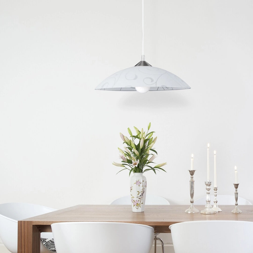 Lampada a sospensione Rabalux Harmony Lux bianca Ø40 E27 60W