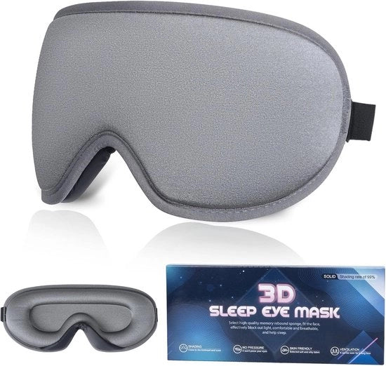 Maschera per sonno 3D per oscuramento totale - Blocca la luce e dormi comodamente