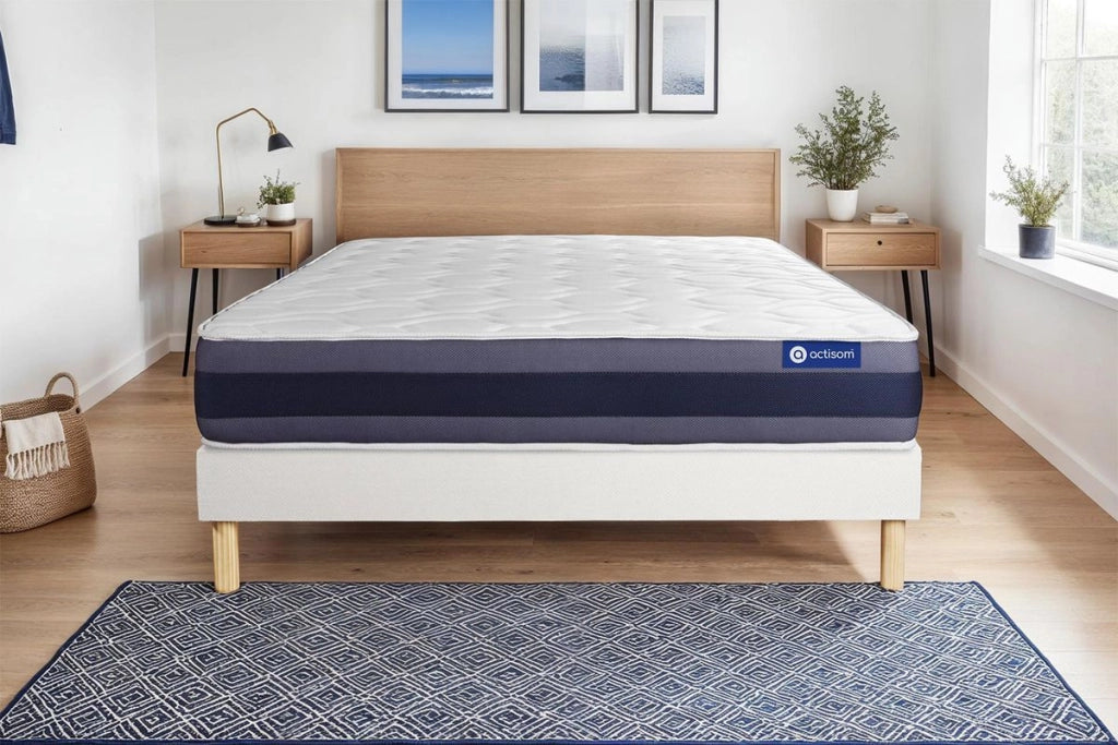 Kit rete e materasso Actiflex morpho 120x210cm - Spessore : 24cm - Molle insacchettate e memory foam - Bilanciato -
