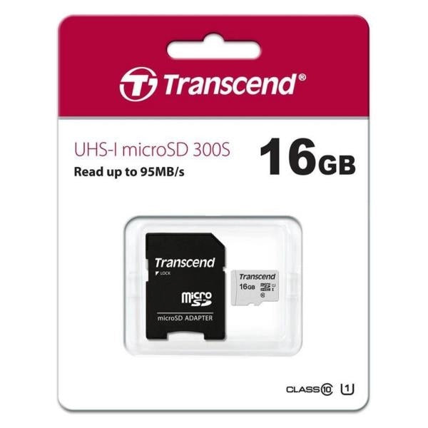 16gb uhs-i u1 microsd with adapter - TS16GUSD300S-A