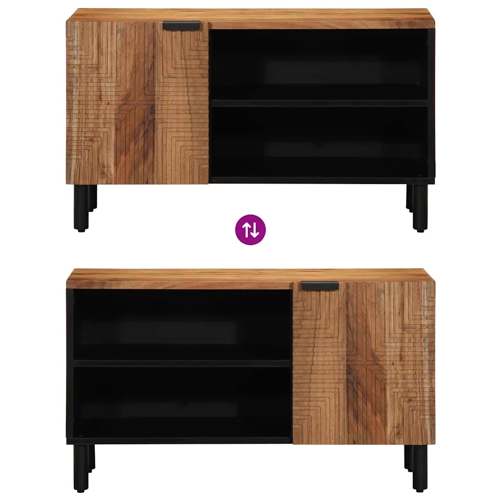 Unità TV con porta Legno di Acacia Massello 80 x 31,5 x 46 cm 4017771