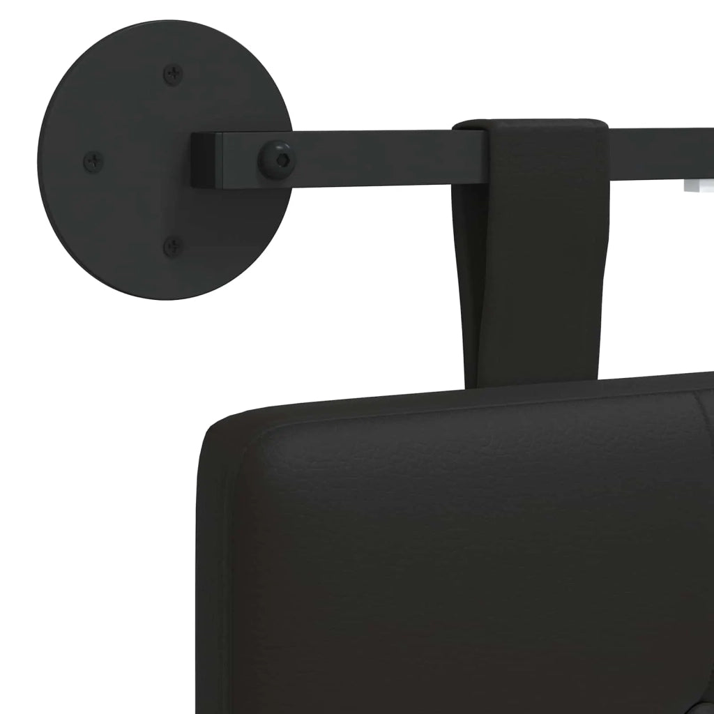 Testiera | Testata sospesa Con luce LED Nero Similpelle