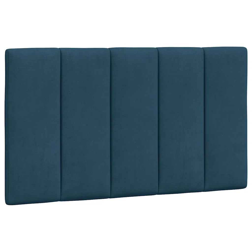 Letto con Materasso Hanko Blu 80x200 cm in Velluto
