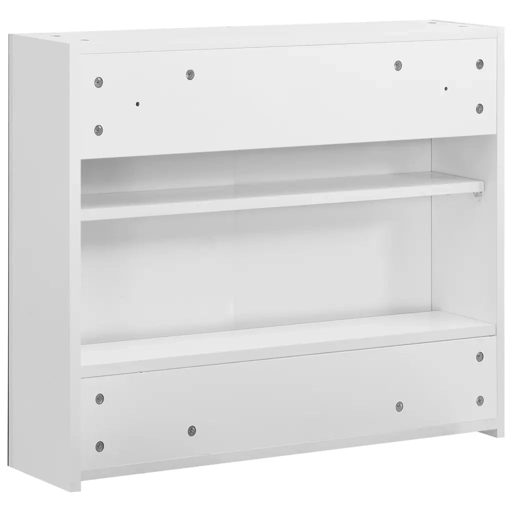 Armadietto a Specchio Bianco 80x15x60 cm in MDF
