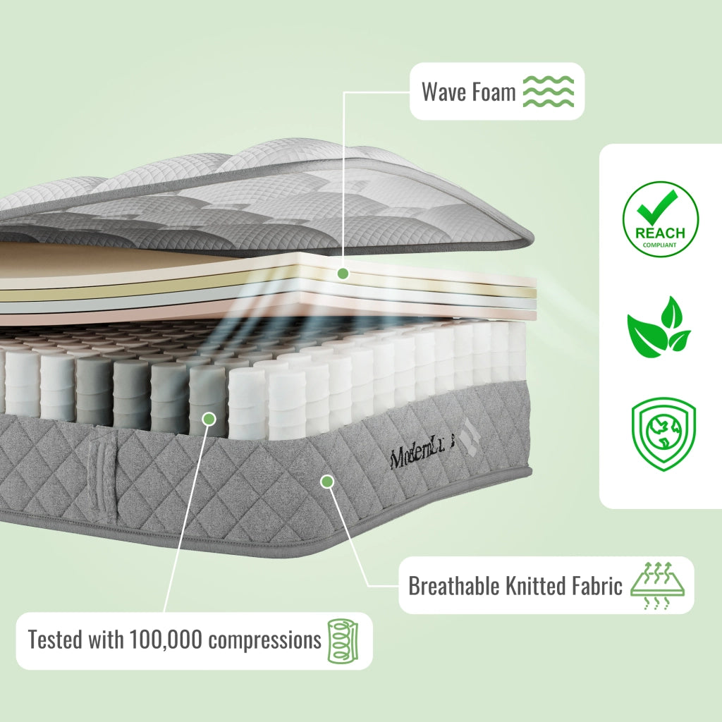 Letto divano 140 × 200 cm con LED, USB e Type-C, contenitore con cassetti, materasso incluso, bianco