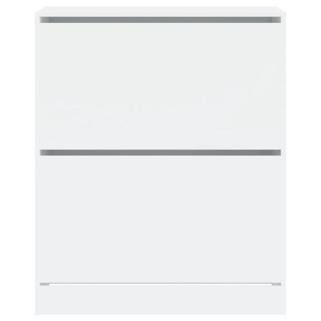 Scarpiera mobiletto portascarpe mobile per ingresso/corridoio/soggiorno 80 x 34 x 96,5 cm legno ingegnerizzato bianco 02_0021507