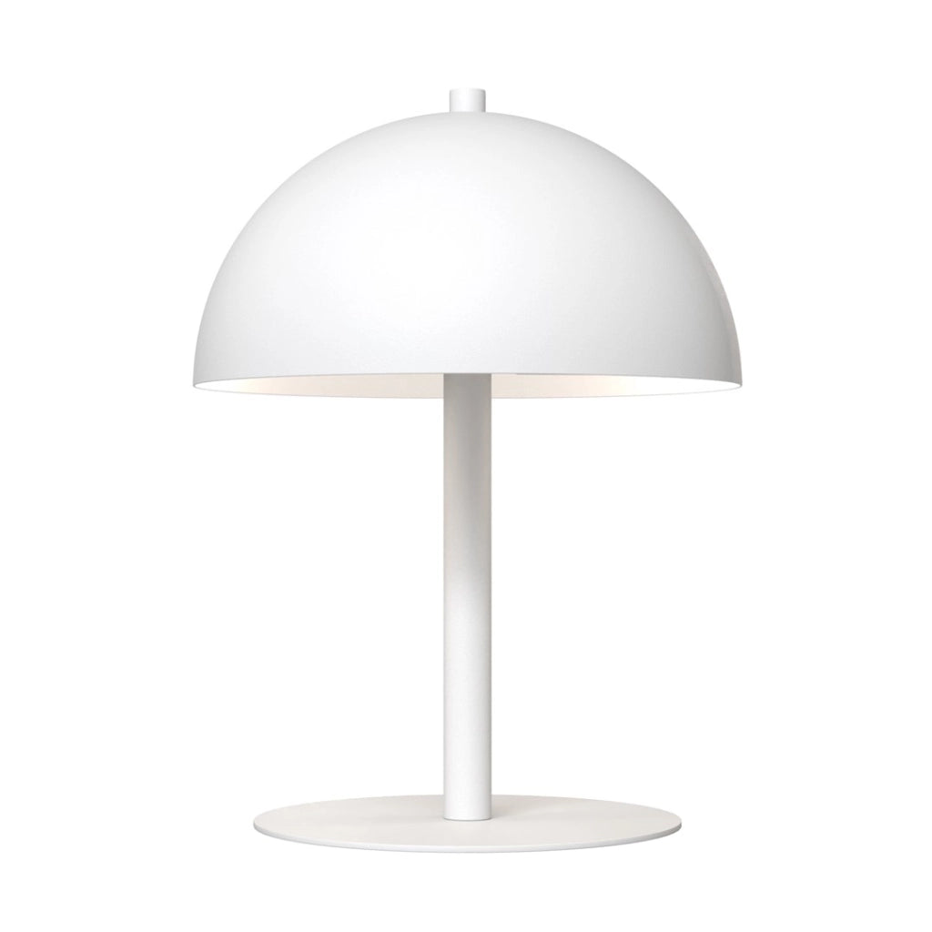 Lampada da tavolo minimal bianca metallo 2xG9 Emibig Mogu