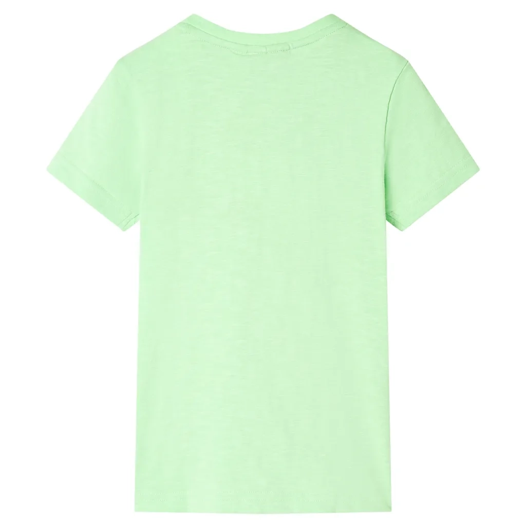 Maglietta per Bambini Verde Neon 128