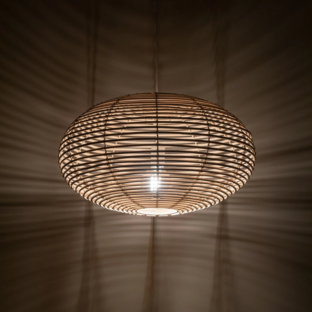 Lampada a sospensione rattan ellisse Ø60 E27 Nowodvorski