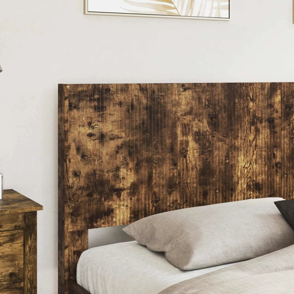 Struttura del letto con stoccaggio e testata Rovere Fumo 3414005