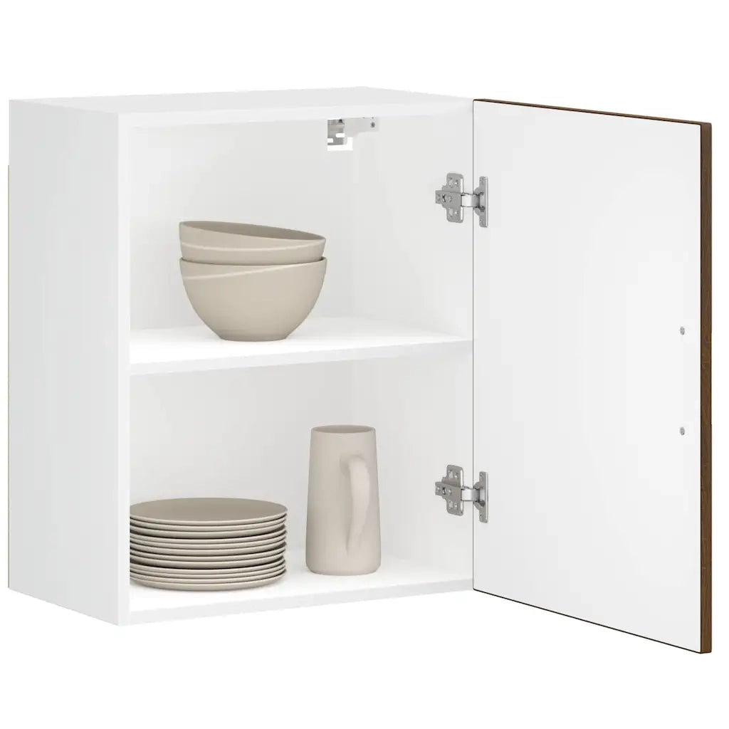 Pensili da Cucina 2 pz Porto Rovere Marrone Legno Multistrato 854052