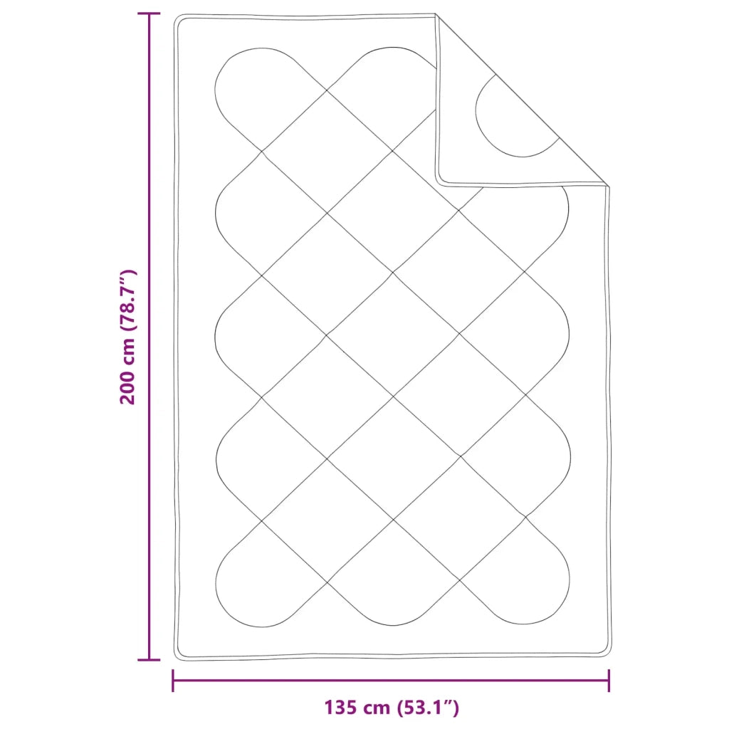 Piumone con cuscino 2 pcs Bianco Microfibra 3376627