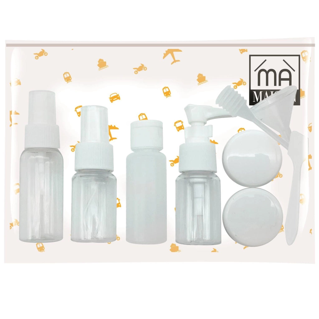 MAURY'S KIT DI CONTENITORI DA VIAGGIO IN CONFEZIONE DA 9 PZ