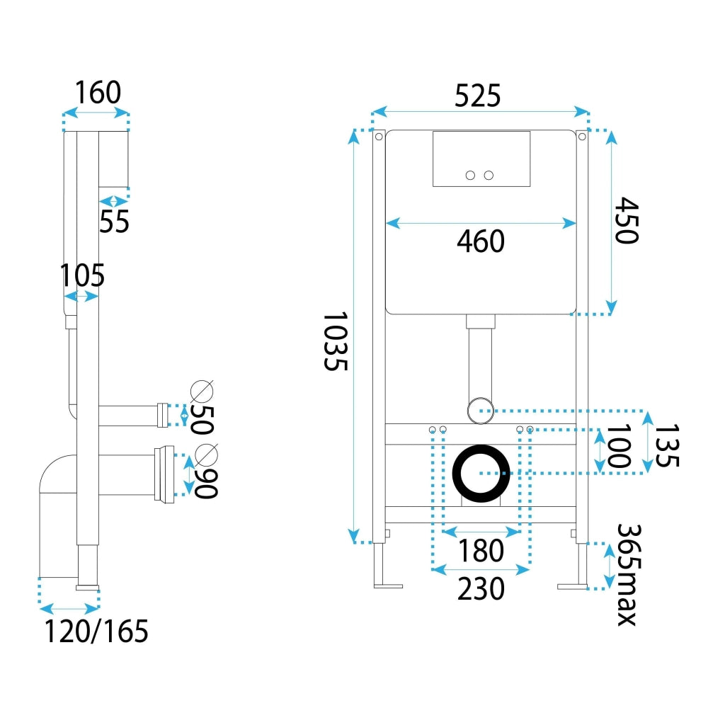 Telaio Wc Da Incasso K011a-q Rea T Titan