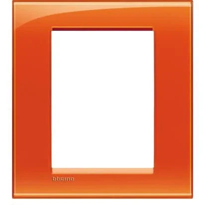 Living Light - Placca 3+3P Arancio - LNA4826OD