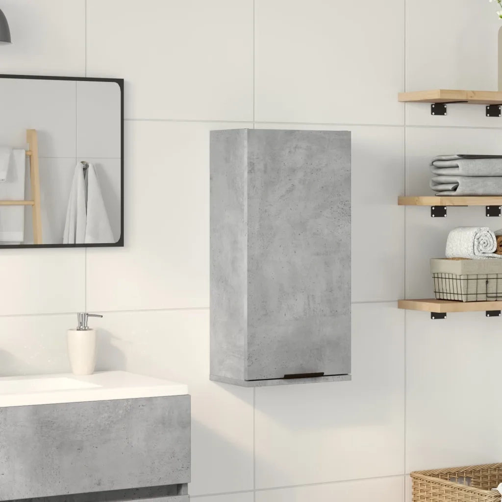 Mobile da Bagno | Armadio da bagno a Parete Grigio Cemento 32x20x67 cm