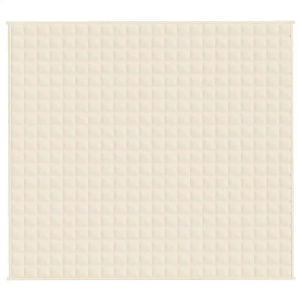 Coperta Ponderata Crema Chiaro 200x225 cm 13 kg Tessuto 350817