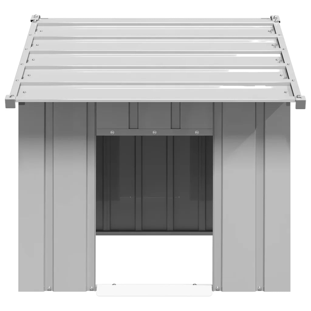 Casetta per Cani con Tetto 83x130x85 cm Acciaio Zincato CFW6811198