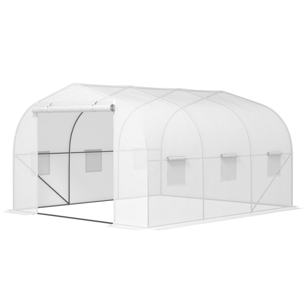 Serra a Tunnel ¨C Minimal ¨C Bianco Acciaio PE 3.5x3x2 m