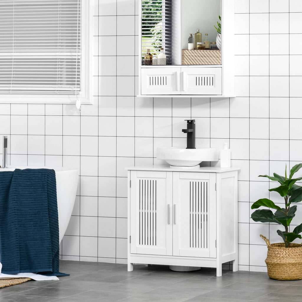 Mobile Sottolavabo Bagno ¨C Minimal ¨C 60x30x60 cm Bianco MDF