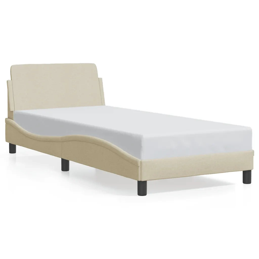 Giroletto con Testiera Dover Crema 80x200 cm Tessuto 373070