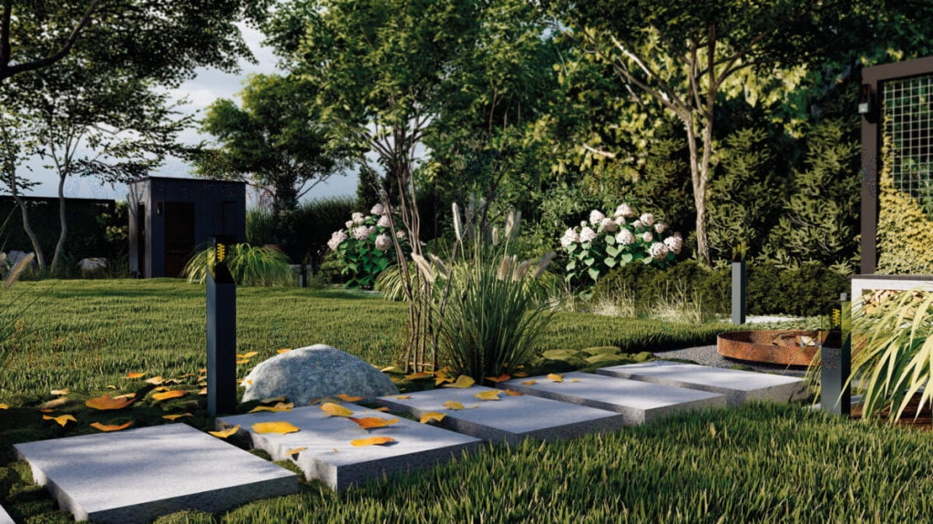 Lampione da giardino Kanlux LAVEN 50cm E27 IP44 grafite